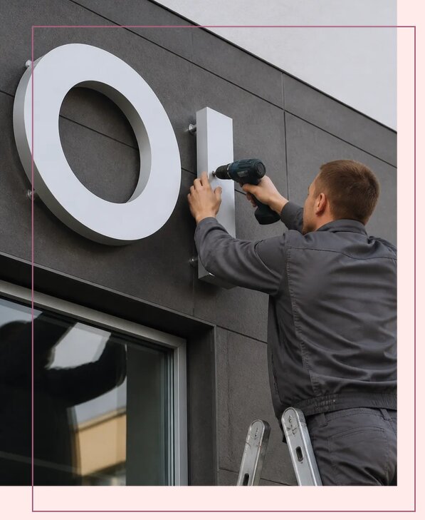Плоские буквы из ПВХ в Ачинске по цене от 4559 р. | Аванза-Чнс