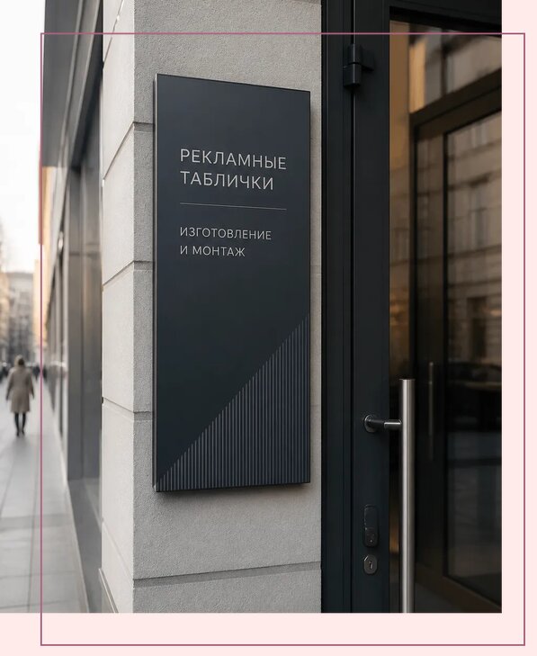 Рекламные таблички в Ачинске по цене от 4559 р. | Аванза-Чнс