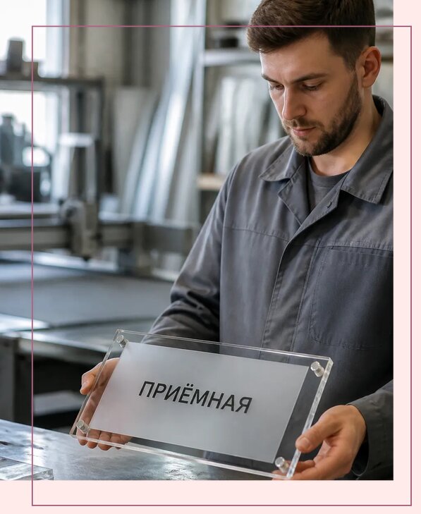 Таблички из оргстекла на заказ в Ачинске от 3951 р. | Аванза-Чнс
