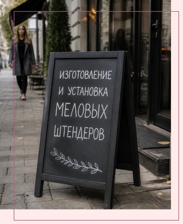 Меловые штендеры в Ачинске по цене от 6585 р. | Аванза-Чнс